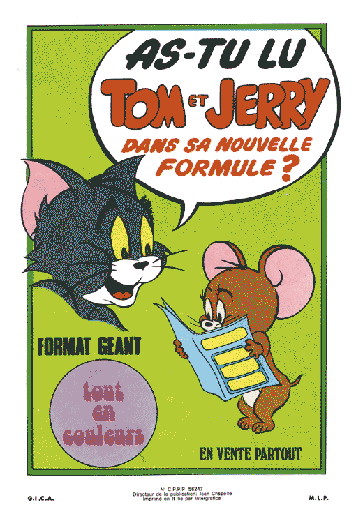 Pub pour Tom et Jerry les amis de Nestor