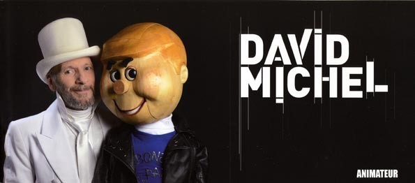 la marionnette de Tête de Boisavec le ventriloque David Michel